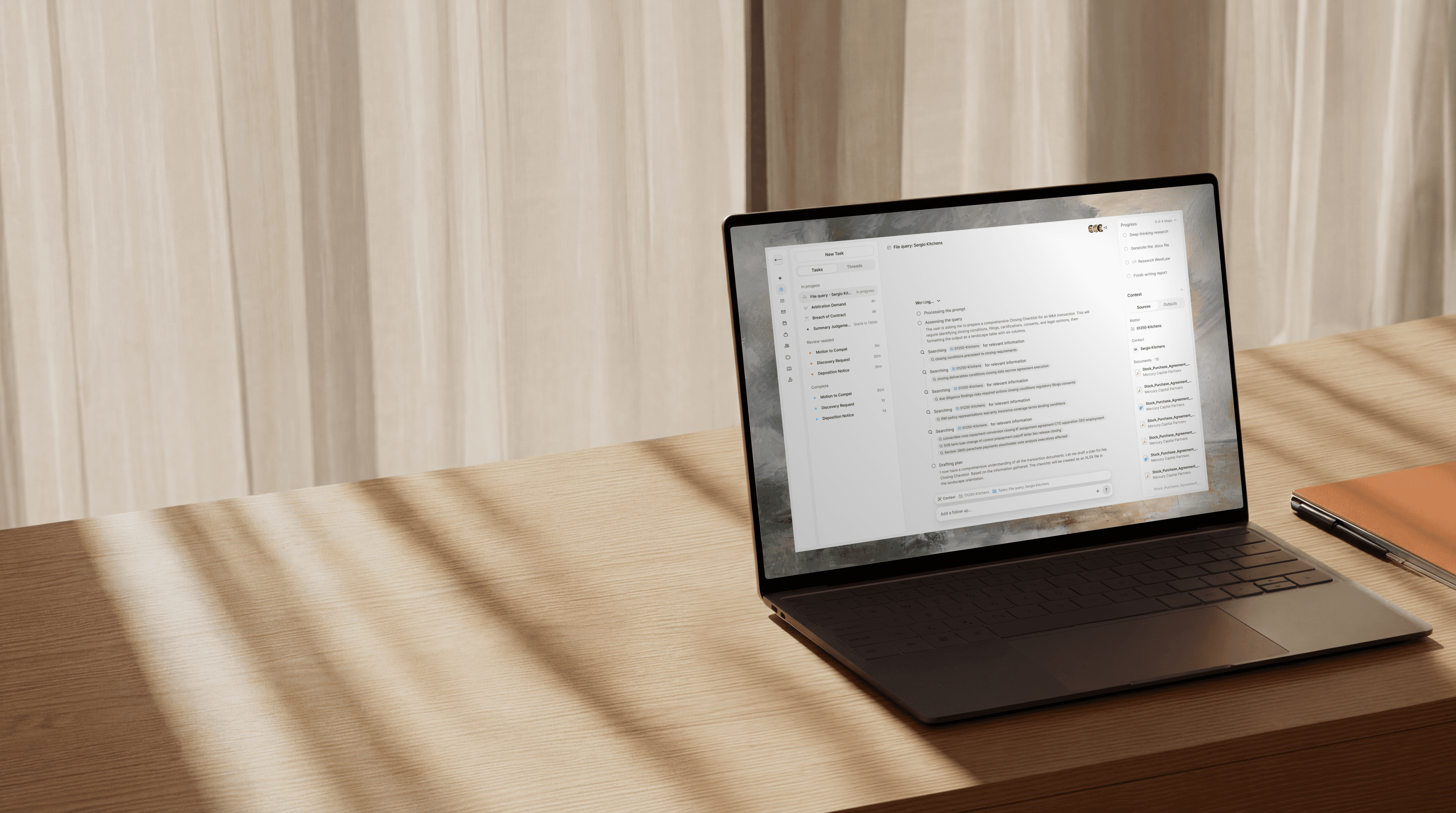 Lexi aiOS product interface shown on a laptop.
